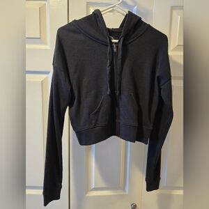 SO Black Cropped Sweatshirt